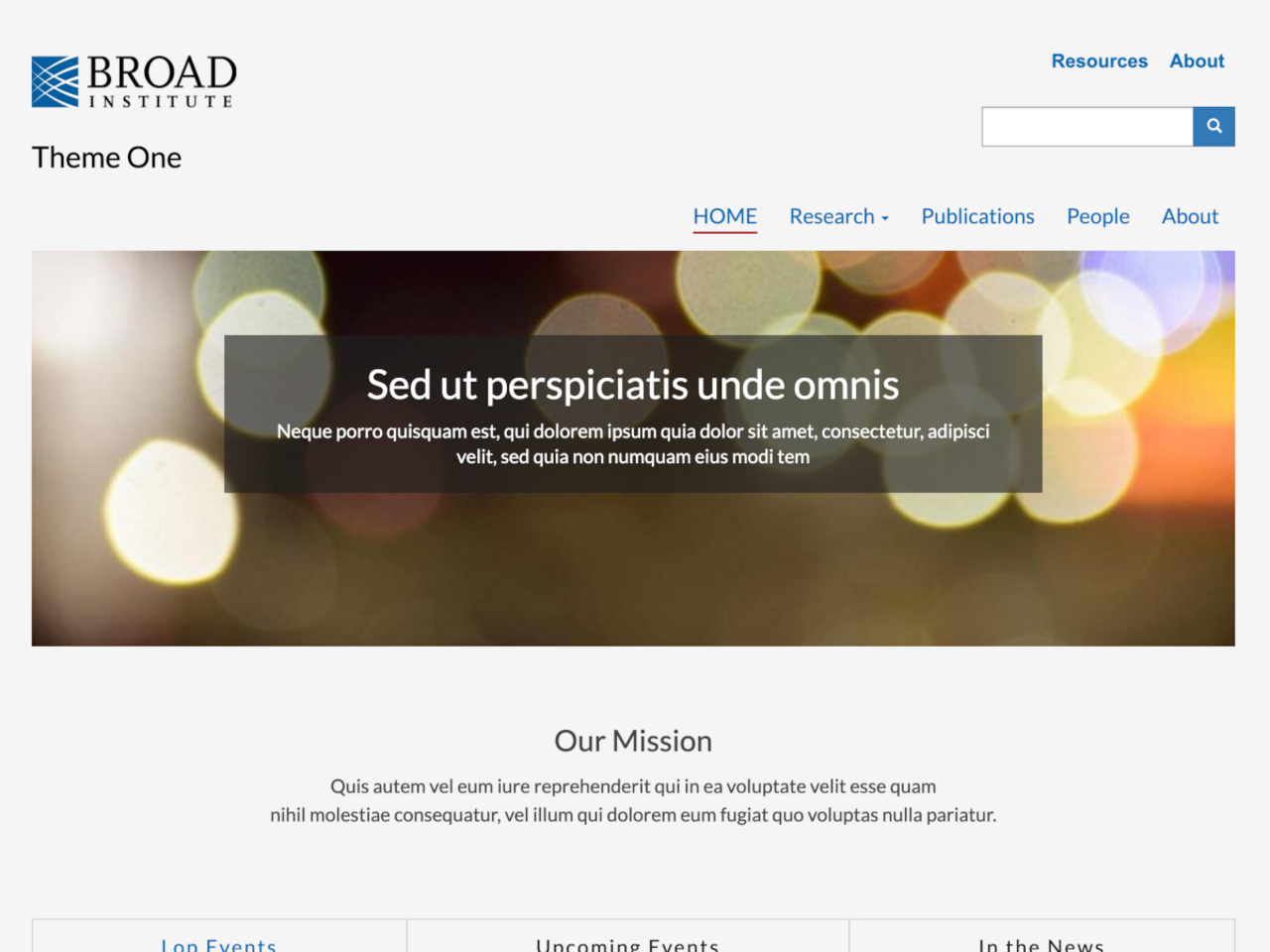 Broad Theme One screenshot